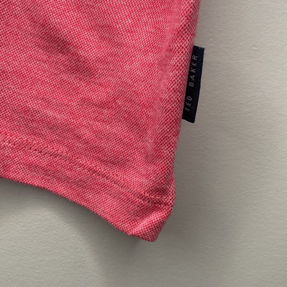 Ted Baker Heathered Red Polo Shirt - Picture 5 of 10